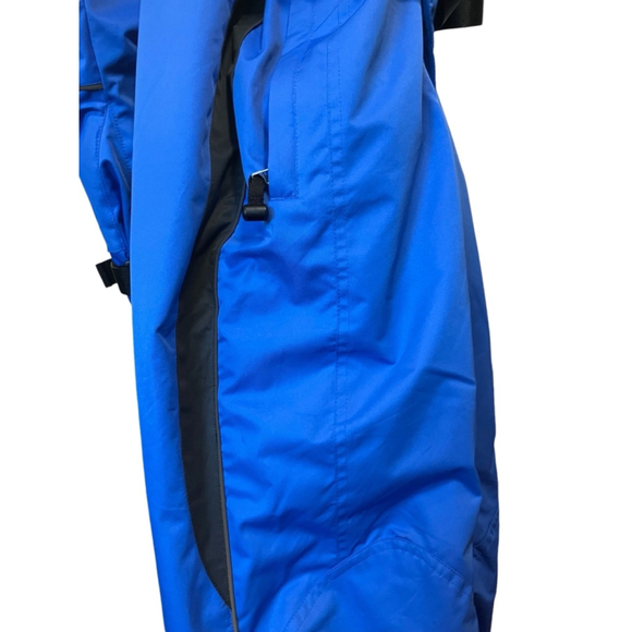Obermeyer Ski Suit Cobalt Blue Black Belt Under Arm Vent Leg Zipper Pockets 10 - Picture 13 of 16
